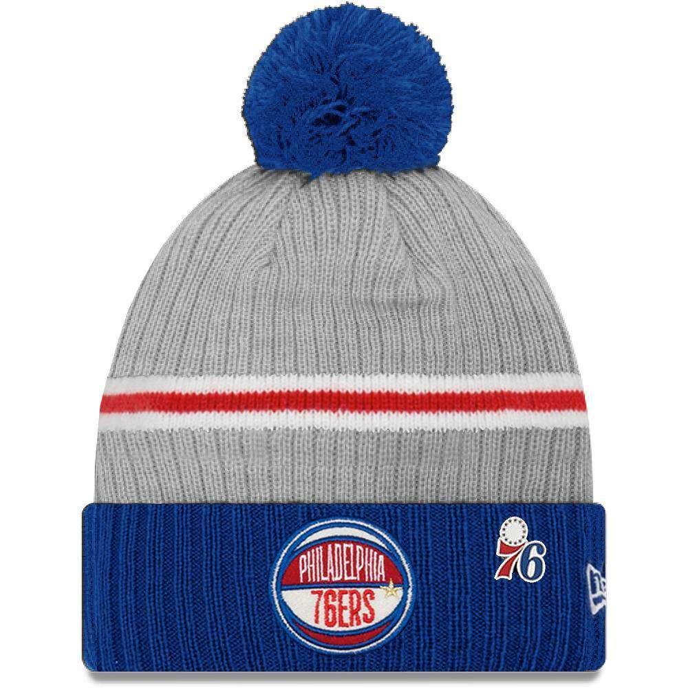 New Era Beanies Philadelphia 76ers New Era 2019 NBA Draft Knit Beanie - Heather