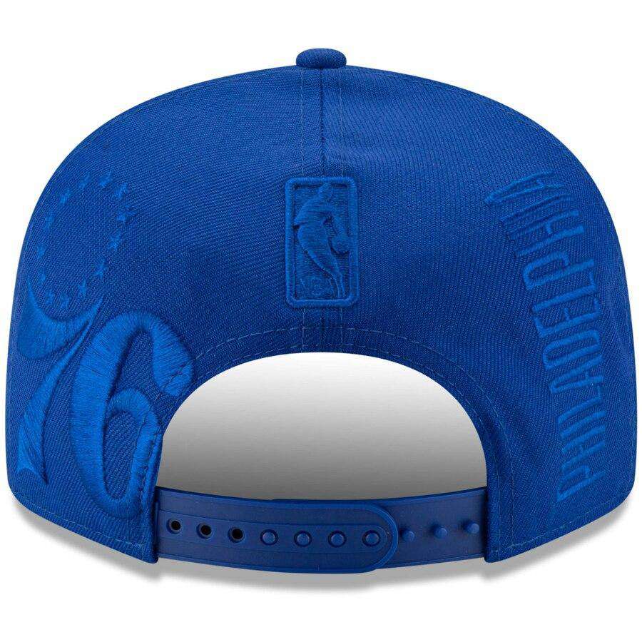 New Era Caps Philadelphia 76ers New Era NBA 2019 Tonal Tip-Off 9FIFTY Snapback Hat - Blue