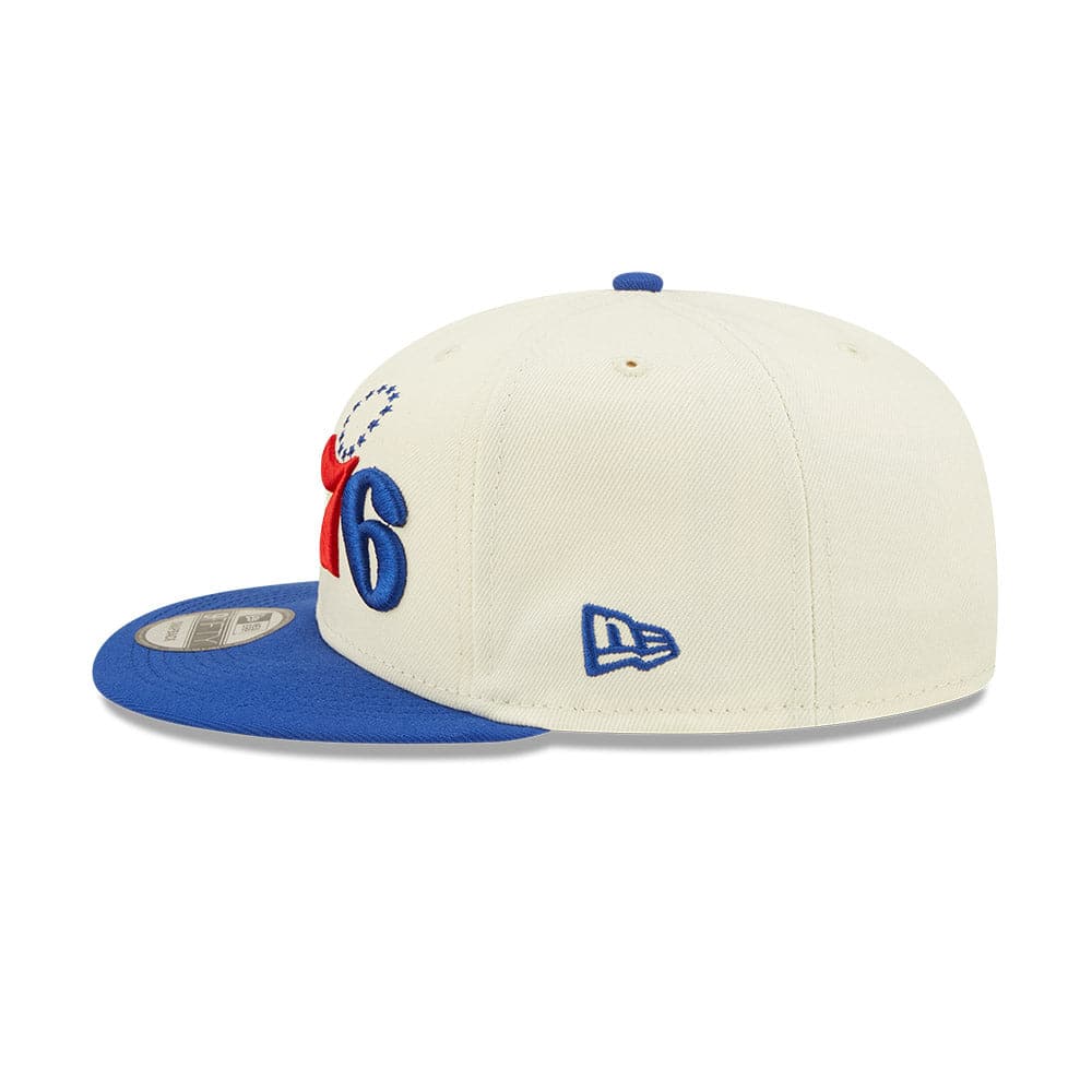 New Era Caps Philadelphia 76ers New Era NBA 2022 Draft 9FIFTY Snapback Hat - Cream