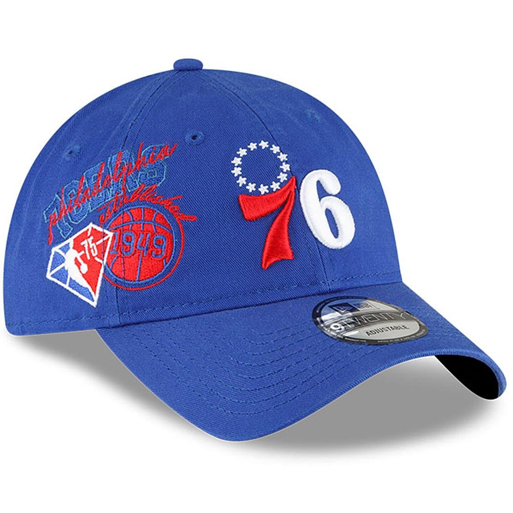 New Era Caps Philadelphia 76ers New Era NBA 21-22 Back Half 9TWENTY Hat - Blue