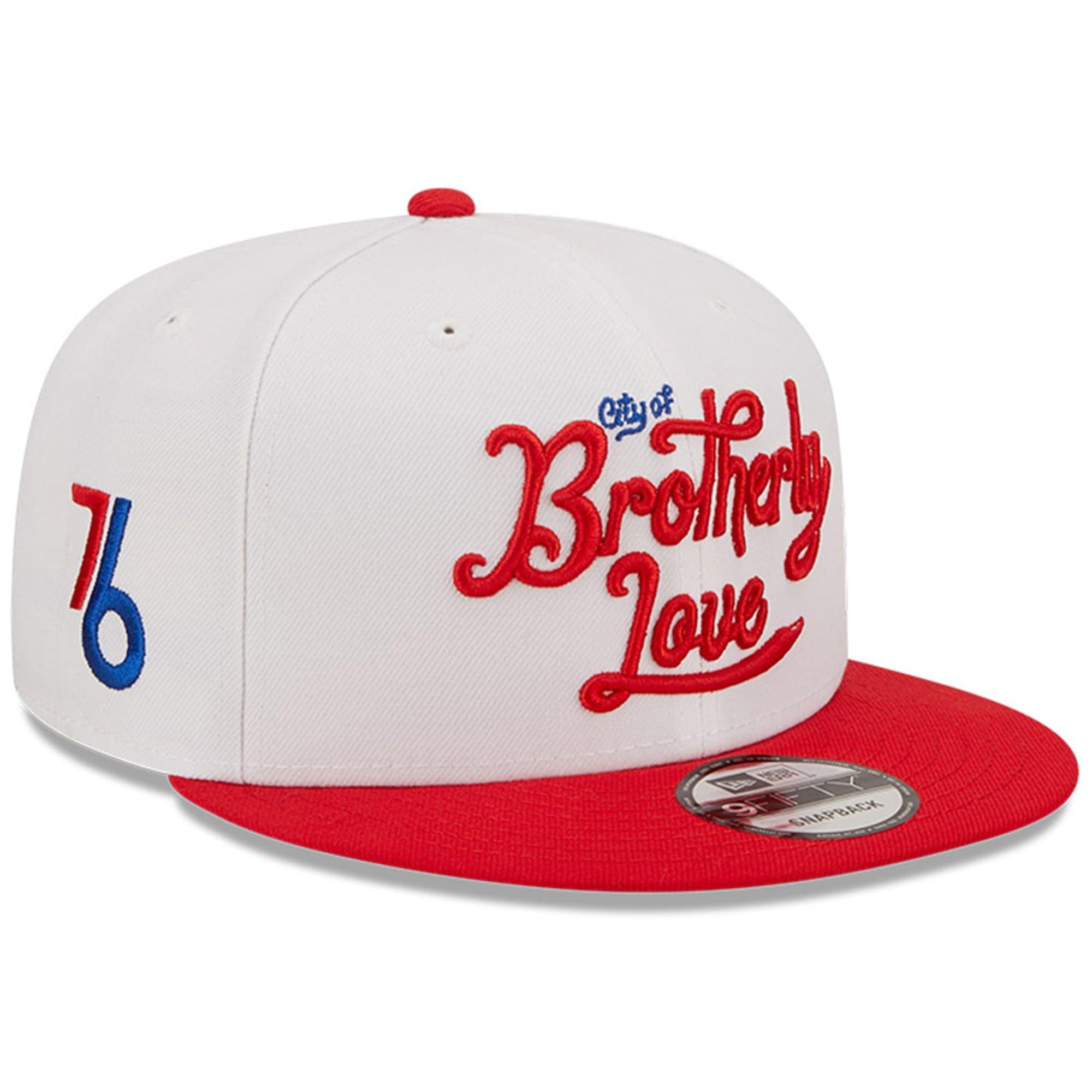 New Era Caps Philadelphia 76ers New Era NBA 22-23 City Edition 9FIFTY Snapback Hat - White