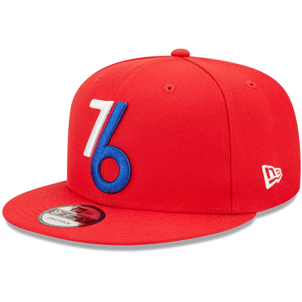 New Era Caps Philadelphia 76ers New Era NBA 22-23 City Edition Alt 9FIFTY Snapback Hat - Red
