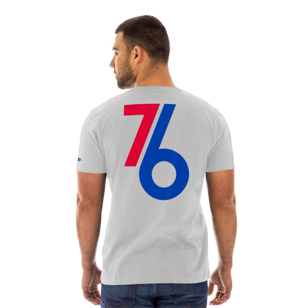 New Era T-Shirts Philadelphia 76ers New Era NBA 22-23 City Edition T-Shirt - White