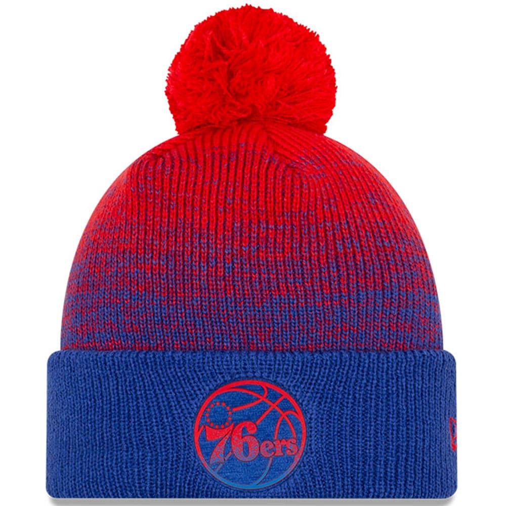 New Era Beanies Philadelphia 76ers New Era NBA Back Half Knit Beanie - Blue