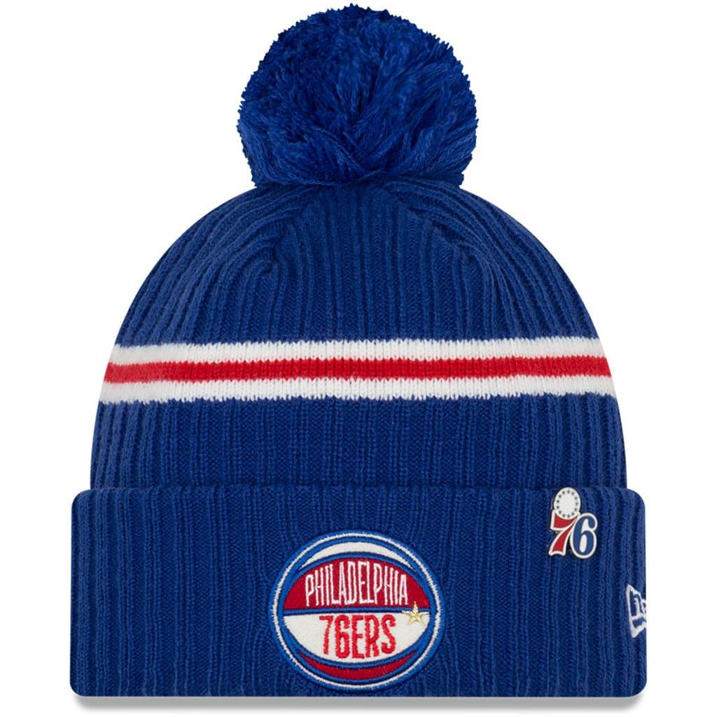 New Era Beanies Philadelphia 76ers New Era NBA Draft Night Knit Beanie w/Pin - Blue