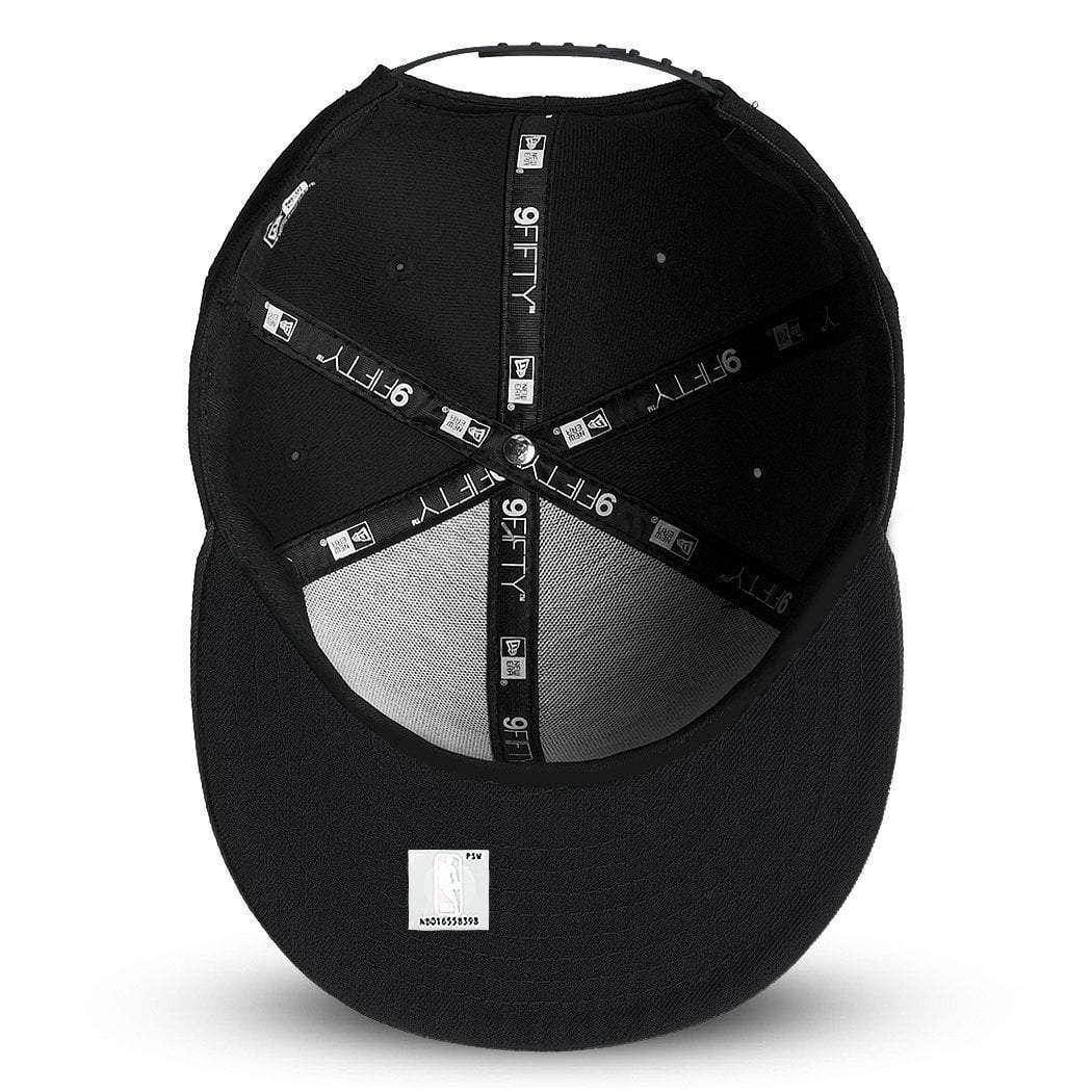 New Era Caps Philadelphia 76ers New Era NBA Gold Logo 9FIFTY Snapback Hat - Black