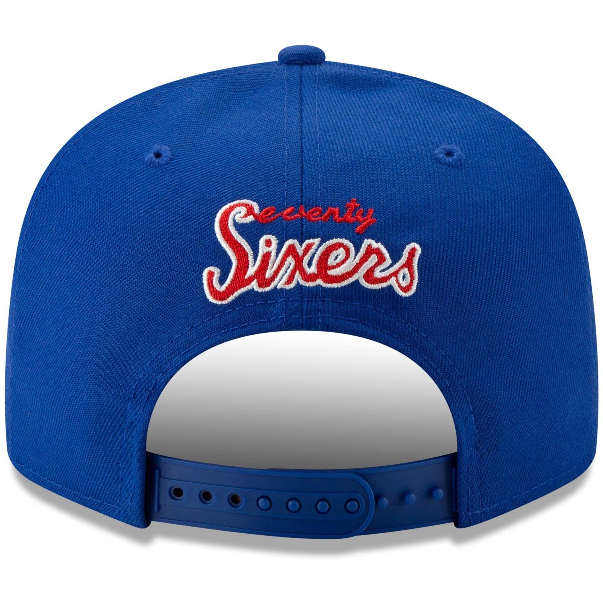 New Era Caps Philadelphia 76ers New Era NBA Hardwood Classics Nights 9FIFTY Snapback Hat - Blue