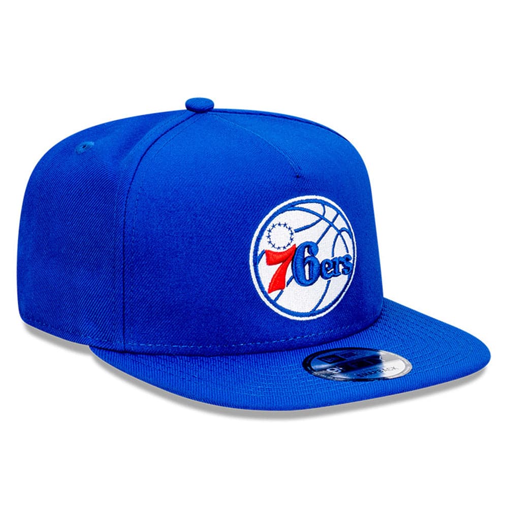New Era Caps Philadelphia 76ers New Era NBA Team 9FIFTY A-Frame Snapback Hat - Blue
