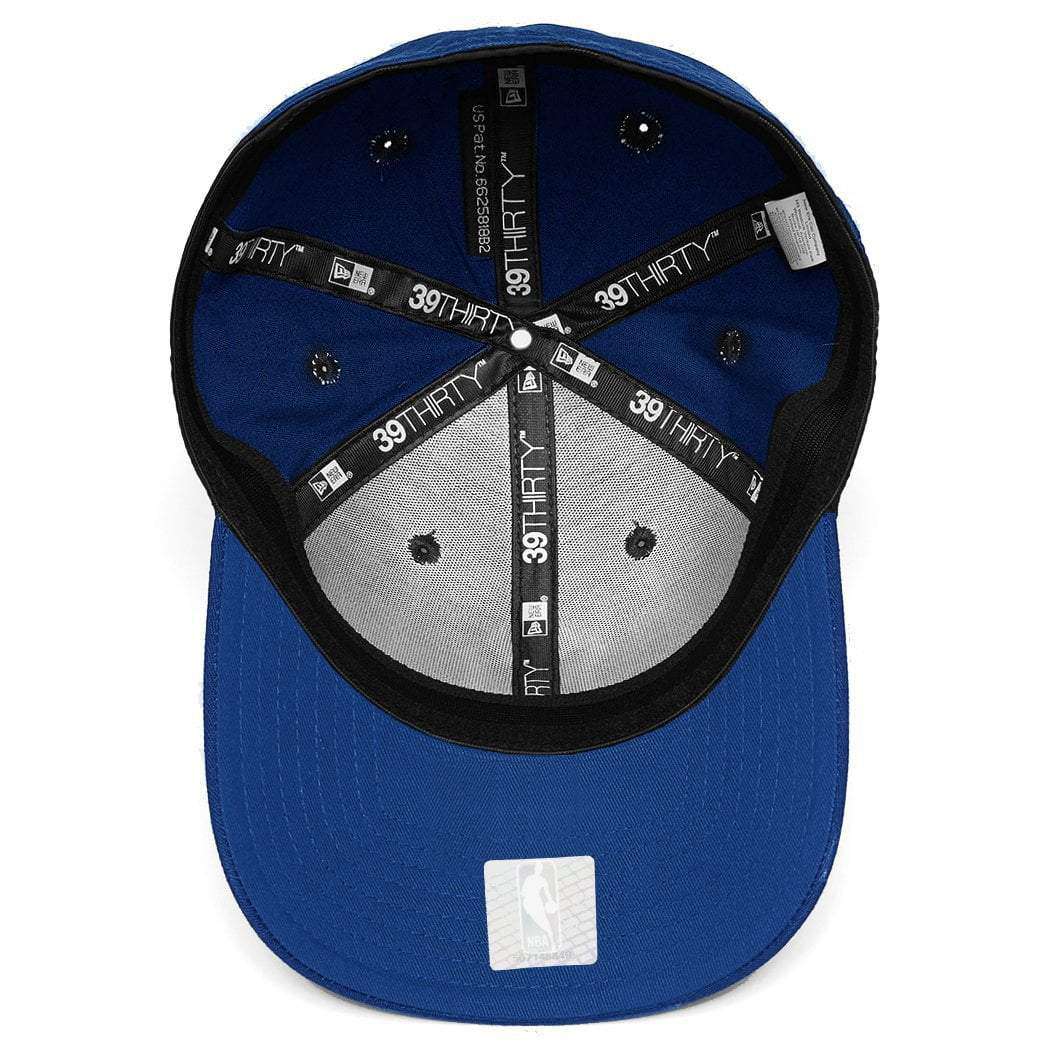 New Era Caps Philadelphia 76ers New Era NBA Wordmark 39THIRTY Curve Hat - Blue