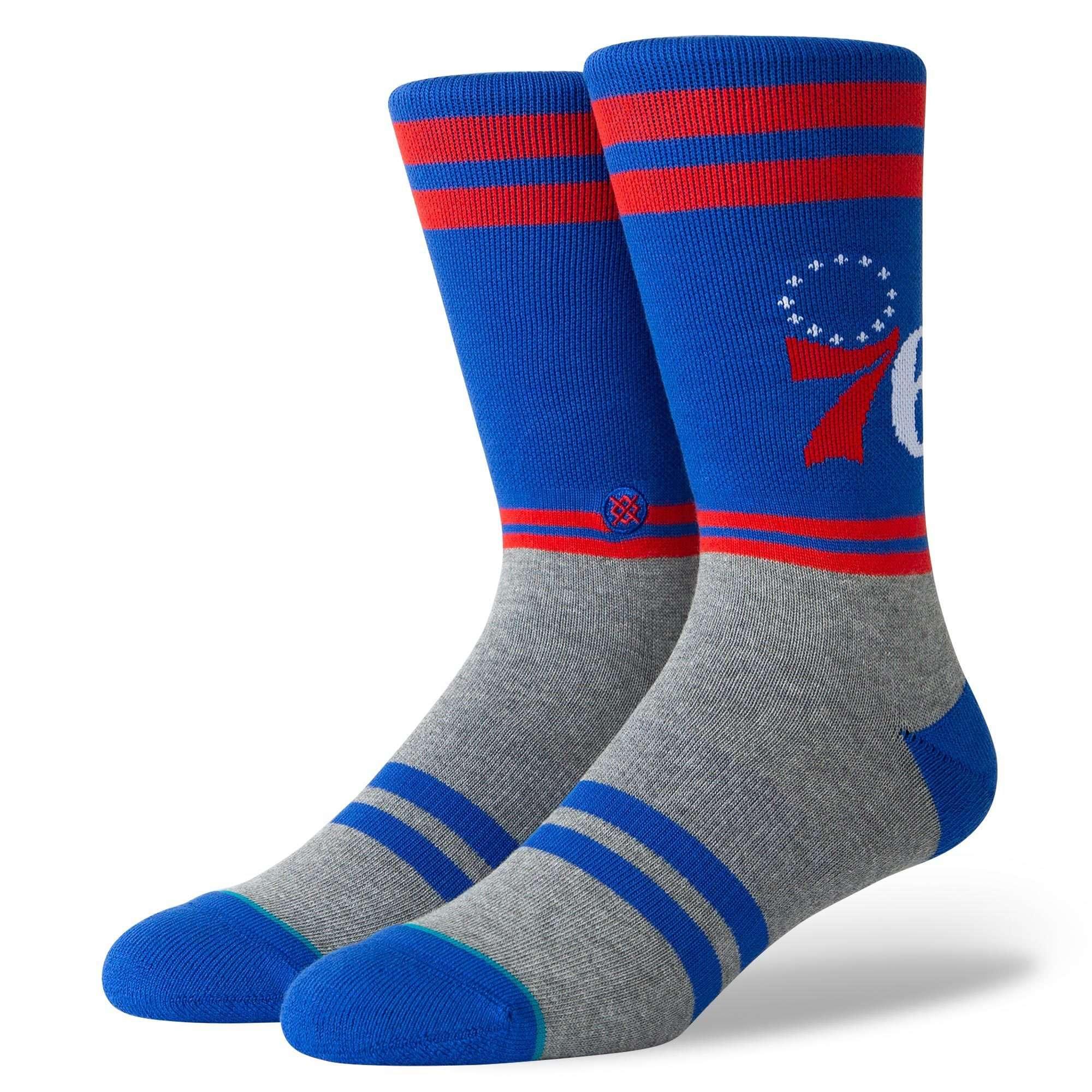 Stance Socks Philadelphia 76ers Stance NBA City Gym Crew Socks - Blue