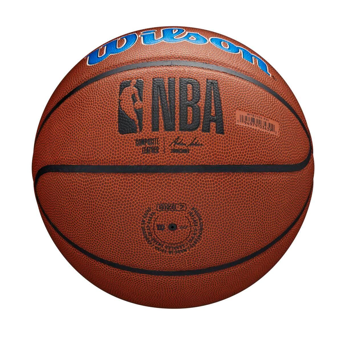 Wilson Sporting Goods Balls Philadelphia 76ers Wilson NBA Team Full Size Basketball Ball