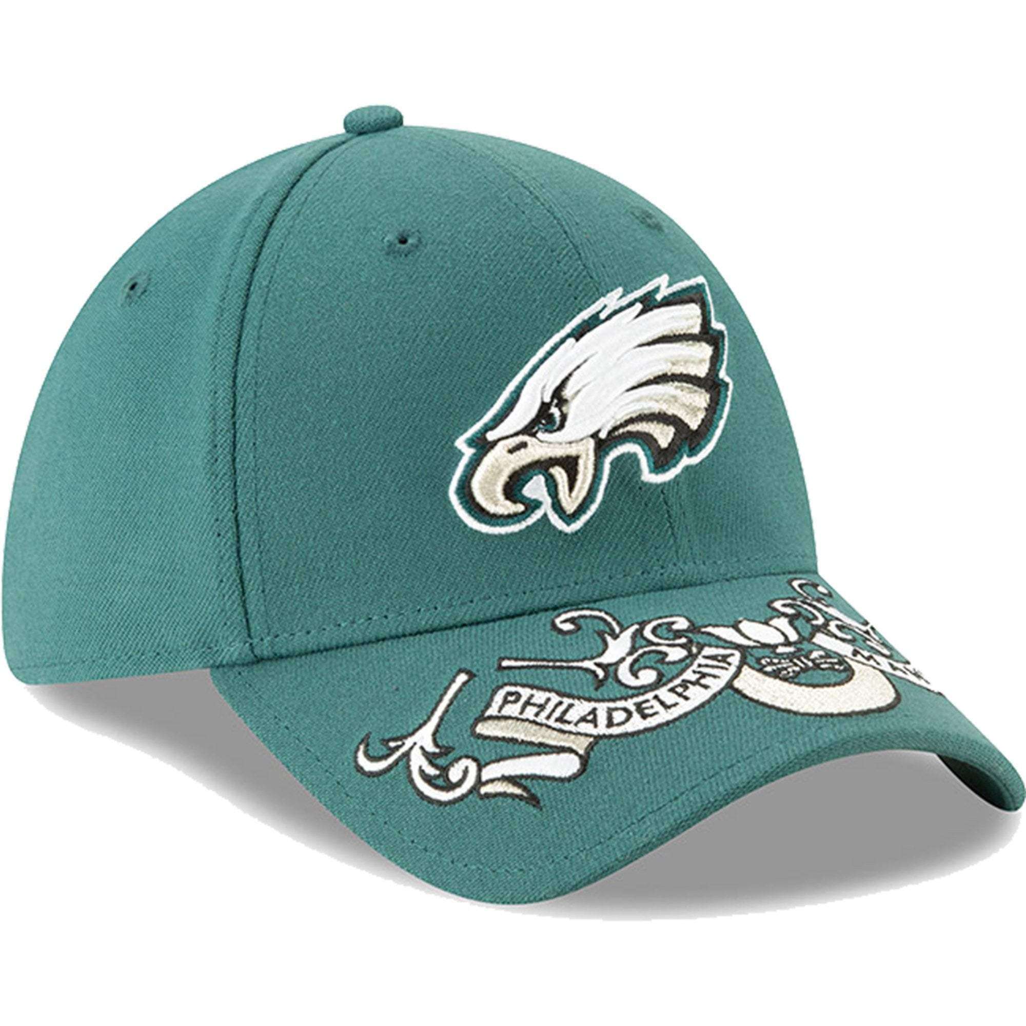 New Era Caps Philadelphia Eagles New Era 2019 NFL Draft 39THIRTY Stretch-Fit Hat - Green
