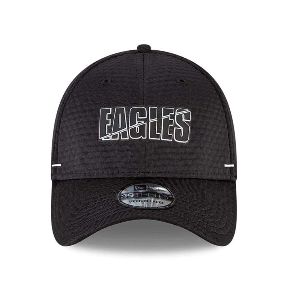 New Era Caps Philadelphia Eagles New Era NFL 2020 Training Camp 39THIRTY Flex Fit Curve Hat - Black