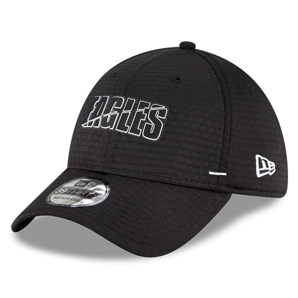 New Era Caps Philadelphia Eagles New Era NFL 2020 Training Camp 39THIRTY Flex Fit Curve Hat - Black