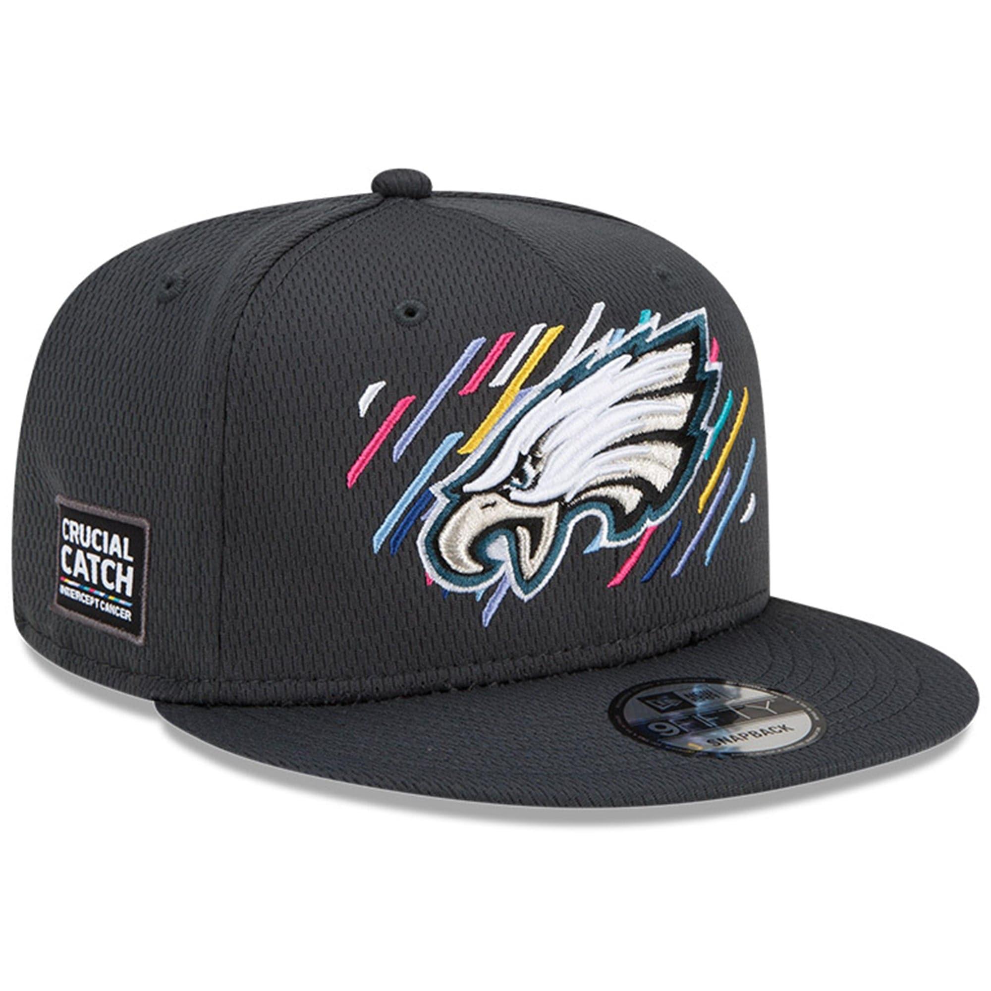 New Era Caps Philadelphia Eagles New Era NFL 2021 Crucial Catch 9FIFTY Snapback Hat - Steel