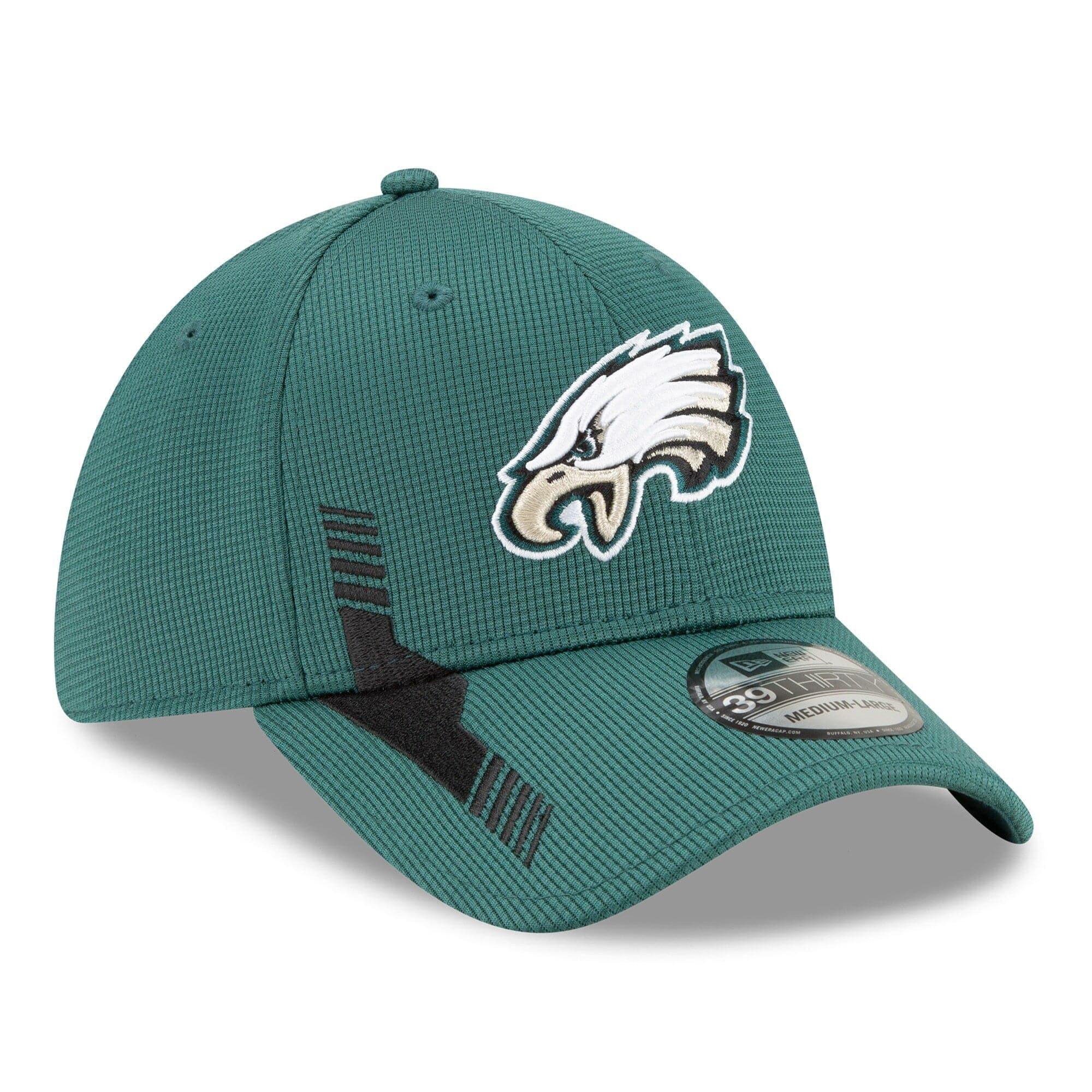 New Era Caps Philadelphia Eagles New Era NFL 2021 Sideline Home 39THIRTY Flex Fit Hat - Green