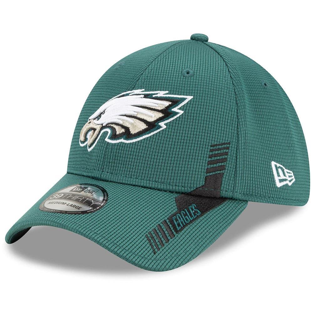 New Era Caps Philadelphia Eagles New Era NFL 2021 Sideline Home 39THIRTY Flex Fit Hat - Green