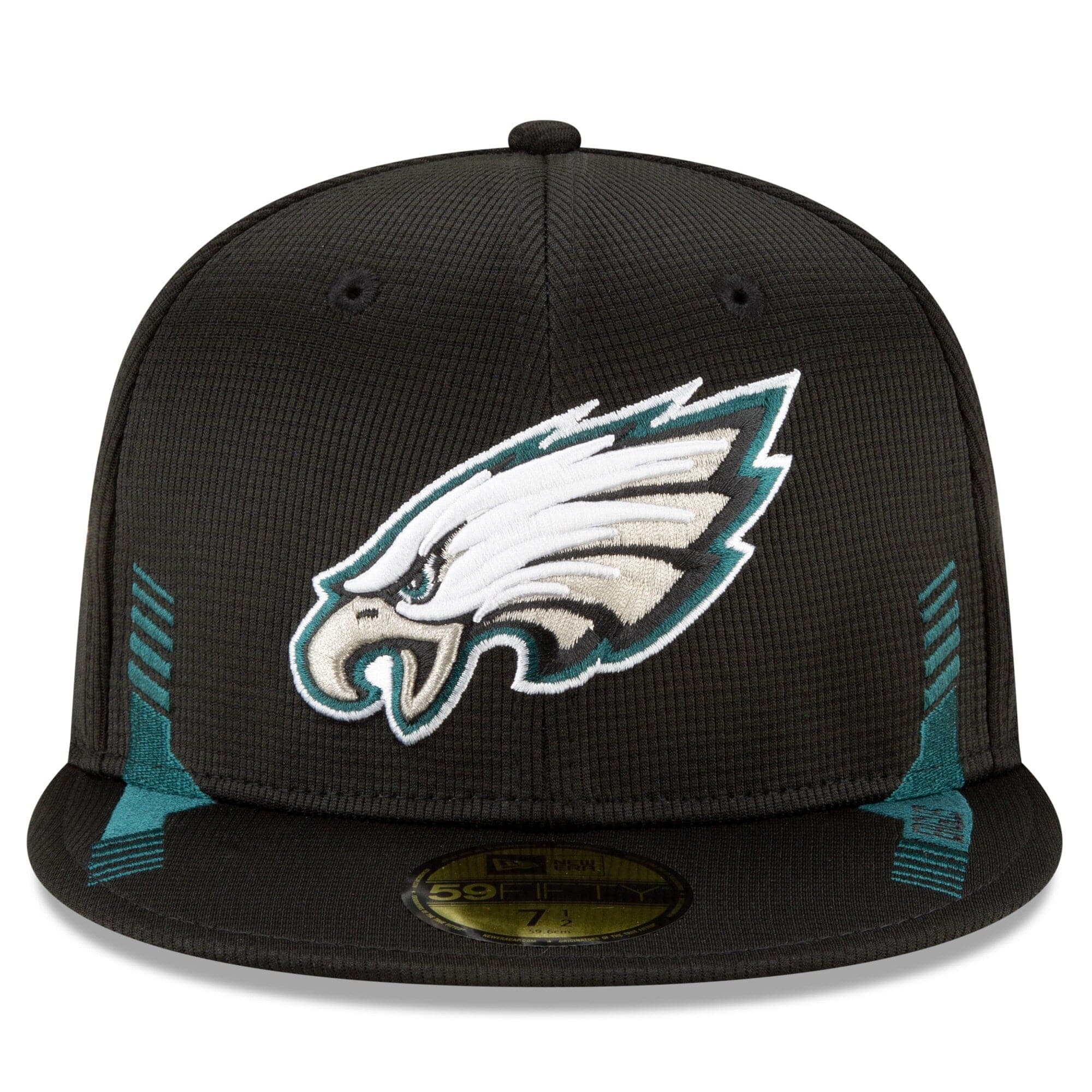New Era Caps Philadelphia Eagles New Era NFL 2021 Sideline Home 59FIFTY Fitted Hat - Black