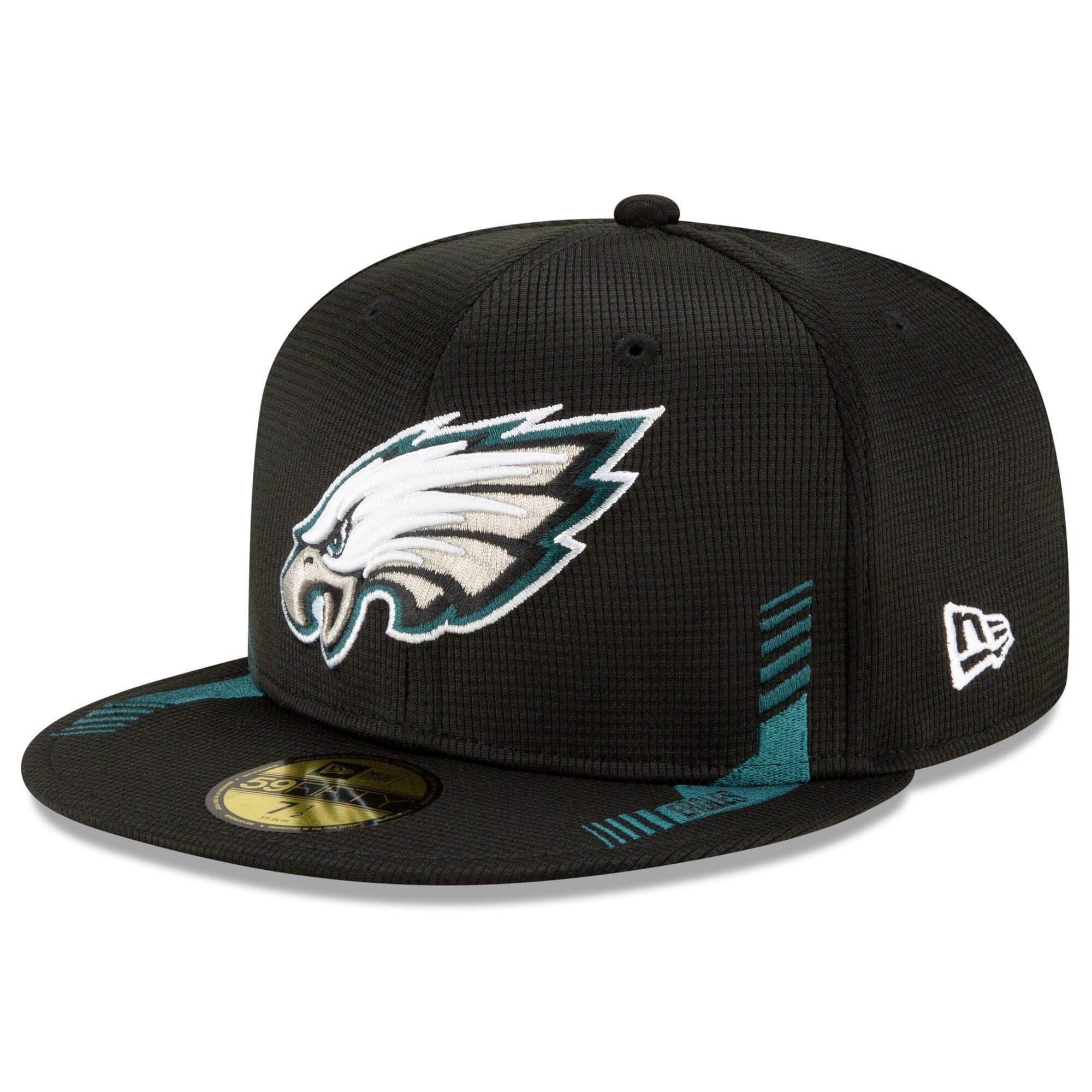 New Era Caps Philadelphia Eagles New Era NFL 2021 Sideline Home 59FIFTY Fitted Hat - Black