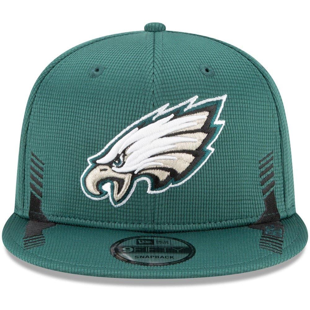 New Era Caps Philadelphia Eagles New Era NFL 2021 Sideline Home 9FIFTY Snapback Hat - Green