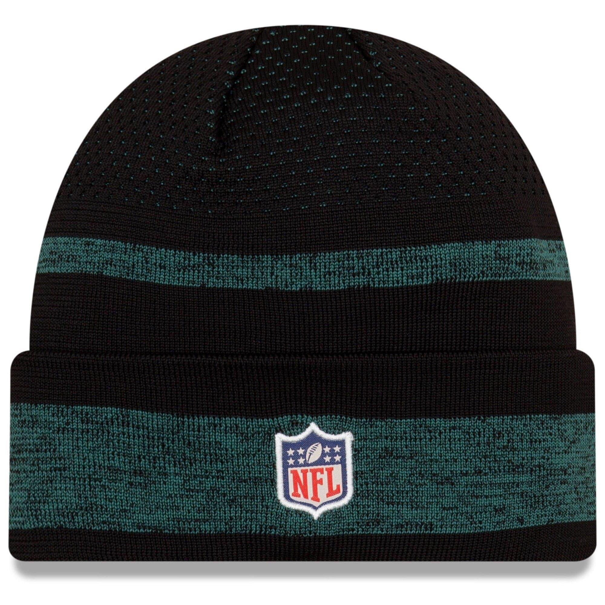 New Era Beanies Philadelphia Eagles New Era NFL 2021 Sideline Performance Tech Cuff Beanie - Black