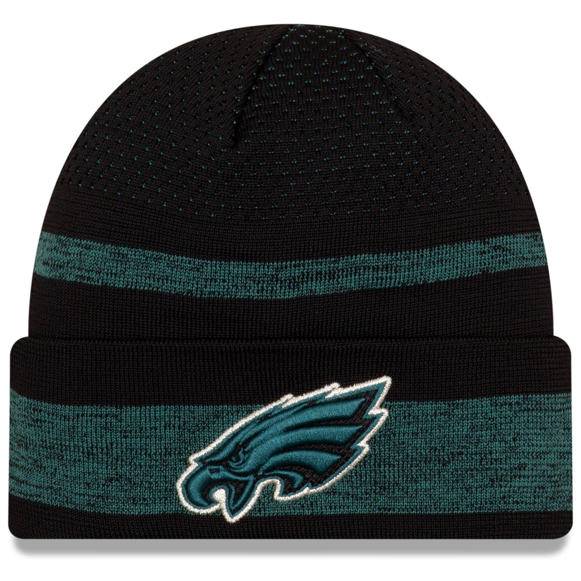 New Era Beanies Philadelphia Eagles New Era NFL 2021 Sideline Performance Tech Cuff Beanie - Black