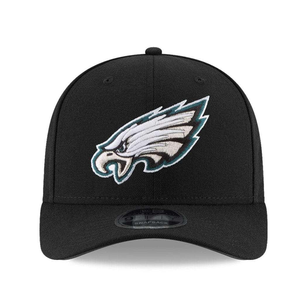 New Era Caps Philadelphia Eagles New Era NFL 9FIFTY Pre-Curved OF Snapback Hat - Black