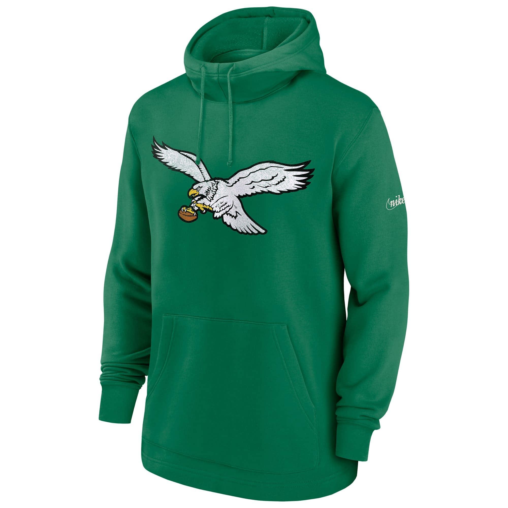Nike Jumpers Philadelphia Eagles Nike NFL Historic Fleece Hoodie Jumper - Green