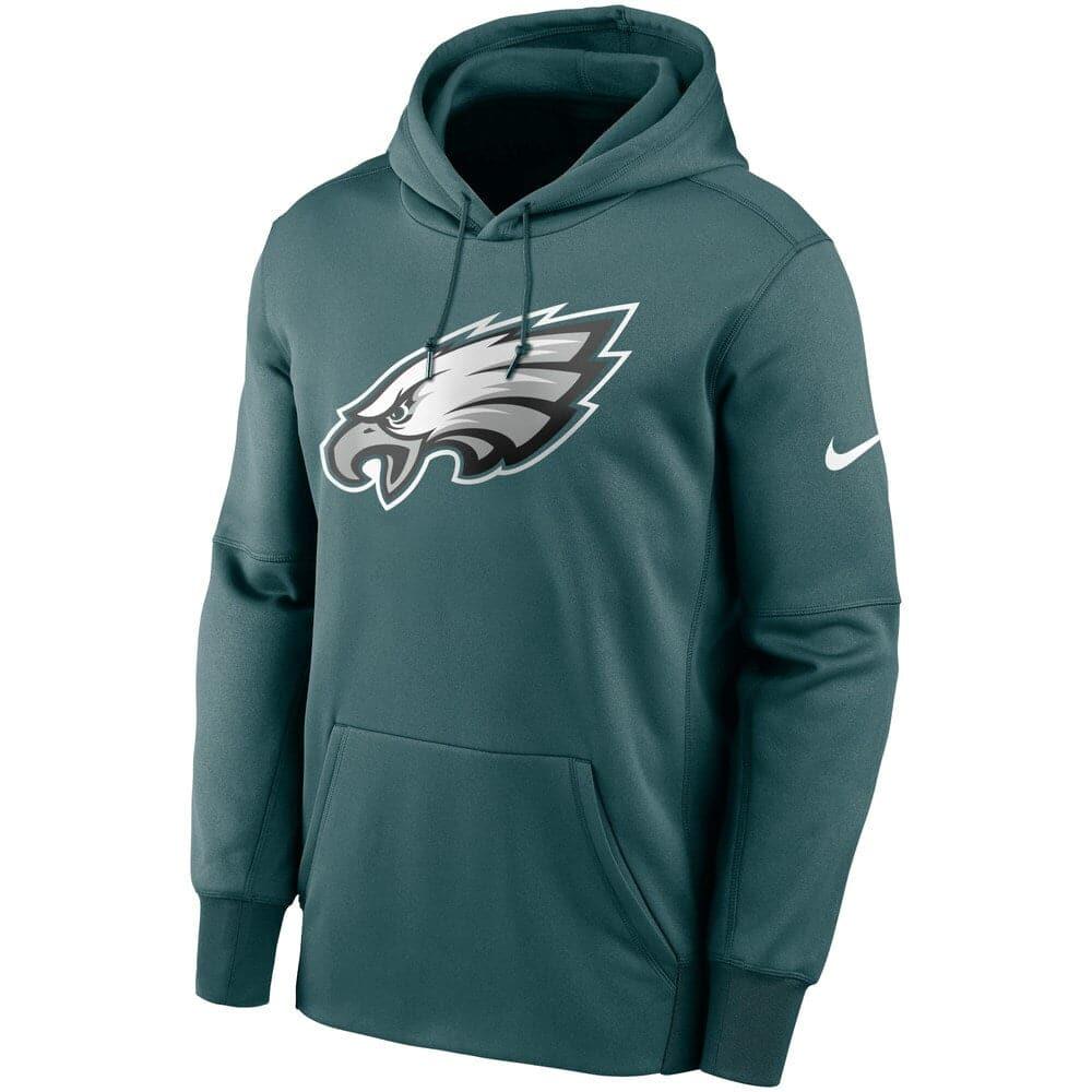 Nike Jumpers Philadelphia Eagles Nike NFL Prime Logo Therma Hoodie Jumper - Sport Teal