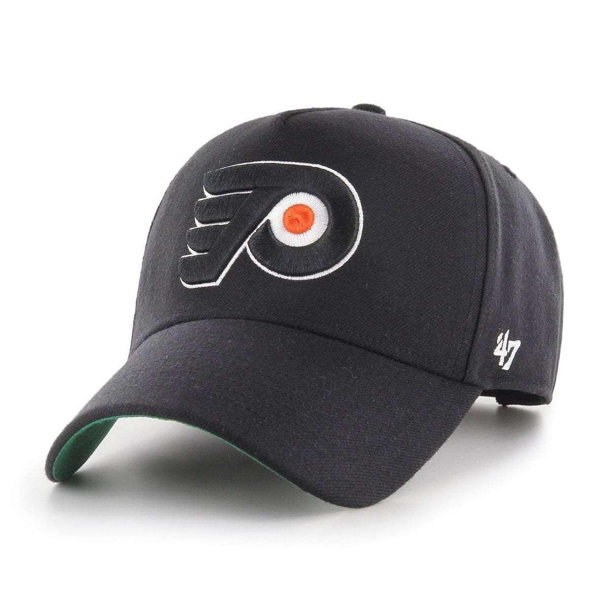 47 Brand Caps Philadelphia Flyers ‘47 NHL Team MVP DT Pinch Curve Snapback Hat - Black