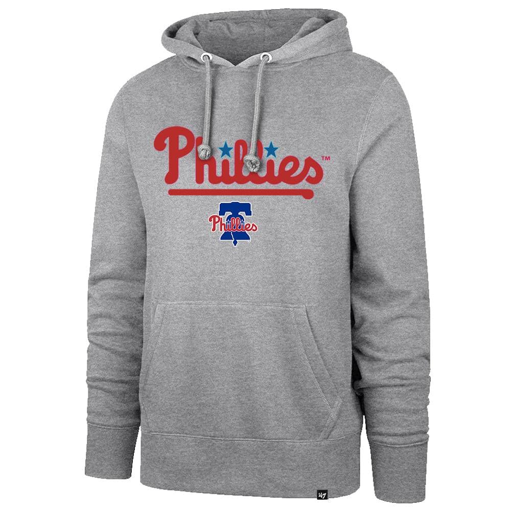 47 Brand Jumpers Philadelphia Phillies '47 MLB Rundown Headline Hoodie Jumper - Grey