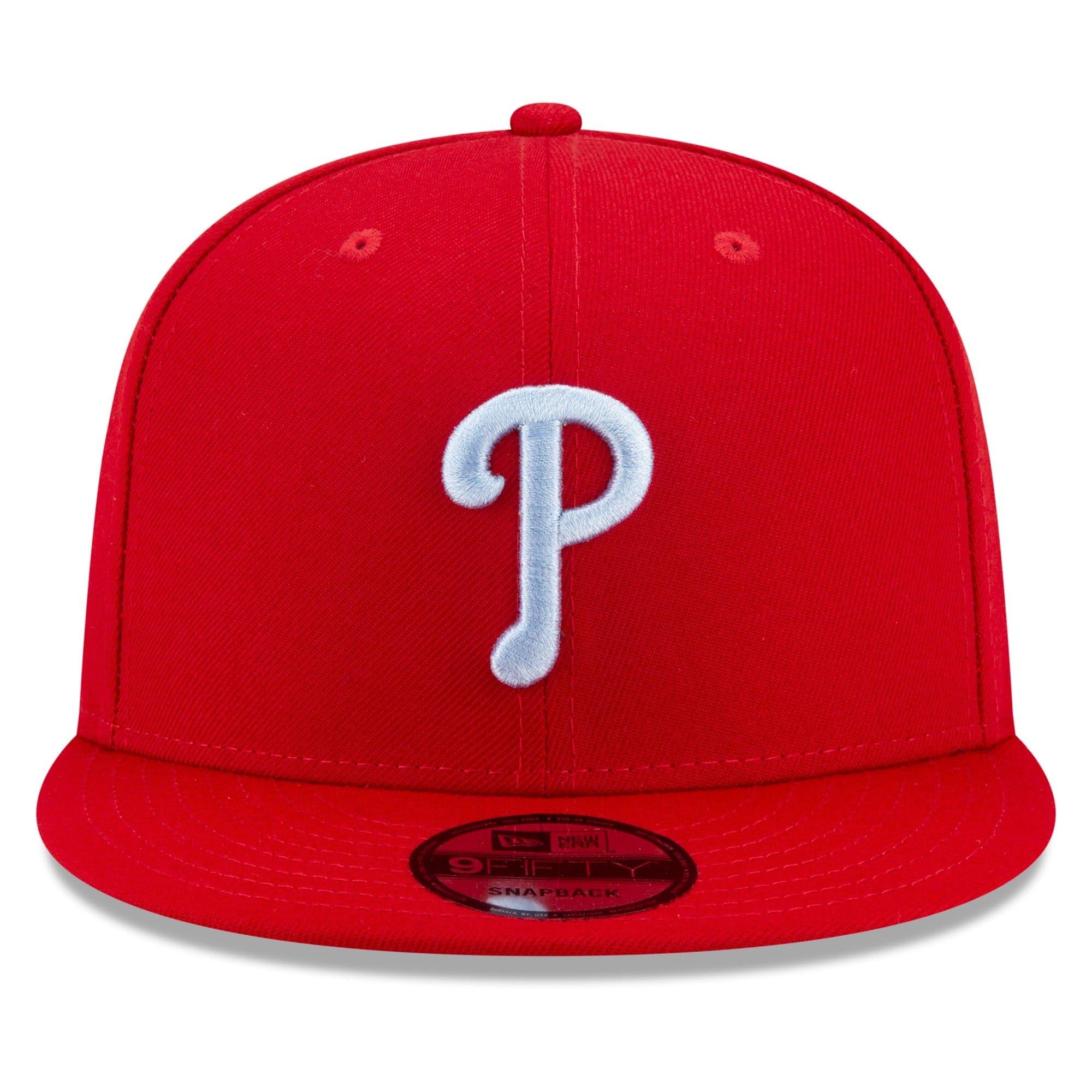 New Era Caps Philadelphia Phillies New Era MLB 2021 Fathers Day 9FIFTY Snapback Hat - Red