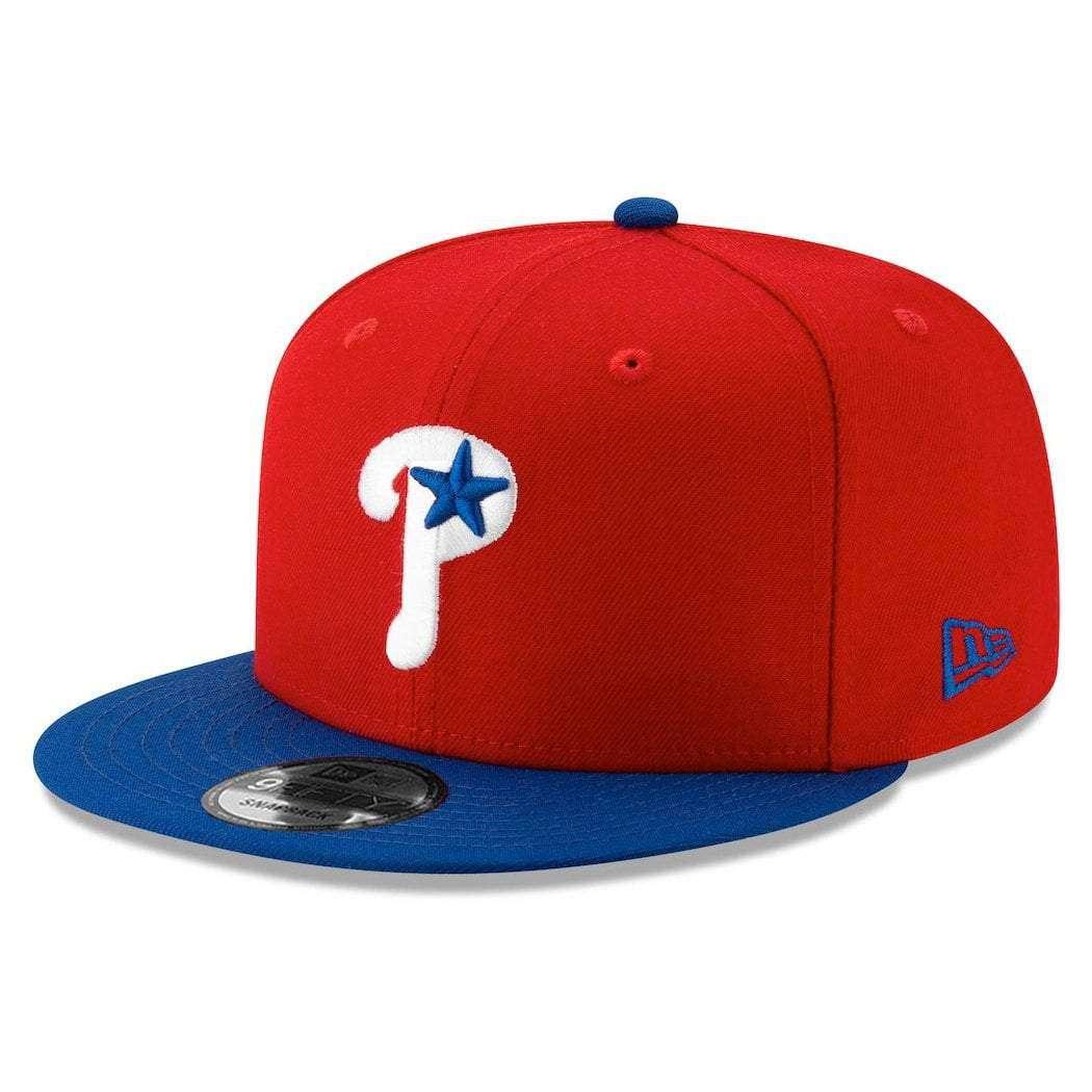 New Era Caps Philadelphia Phillies New Era MLB Alt Logo 9FIFTY Snapback Hat - Red