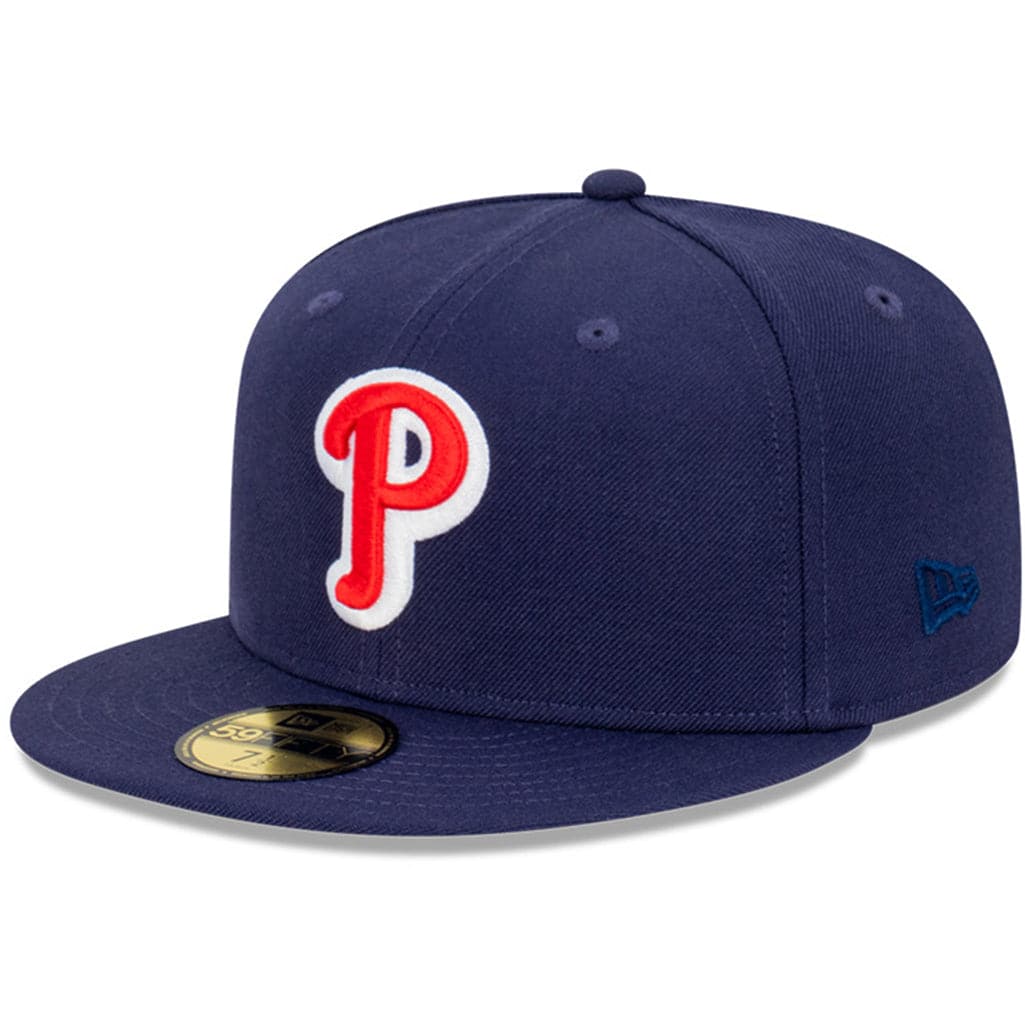 New Era Caps Philadelphia Phillies New Era MLB Cooperstown 59FIFTY Fitted Hat - Navy