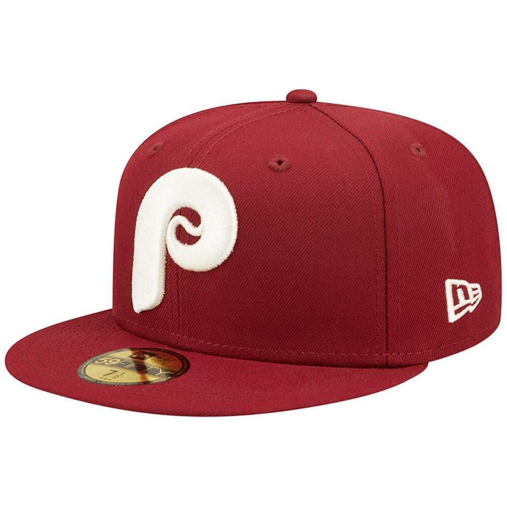 New Era Caps Philadelphia Phillies New Era MLB Pop Sweat 59FIFTY Fitted Hat - Maroon