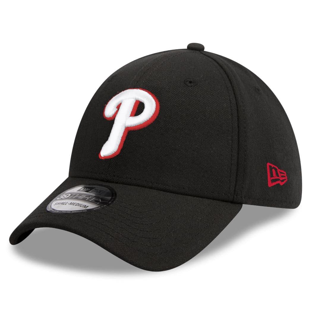 New Era Caps Philadelphia Phillies New Era MLB Team Classic 39THIRTY Curve Hat - Black