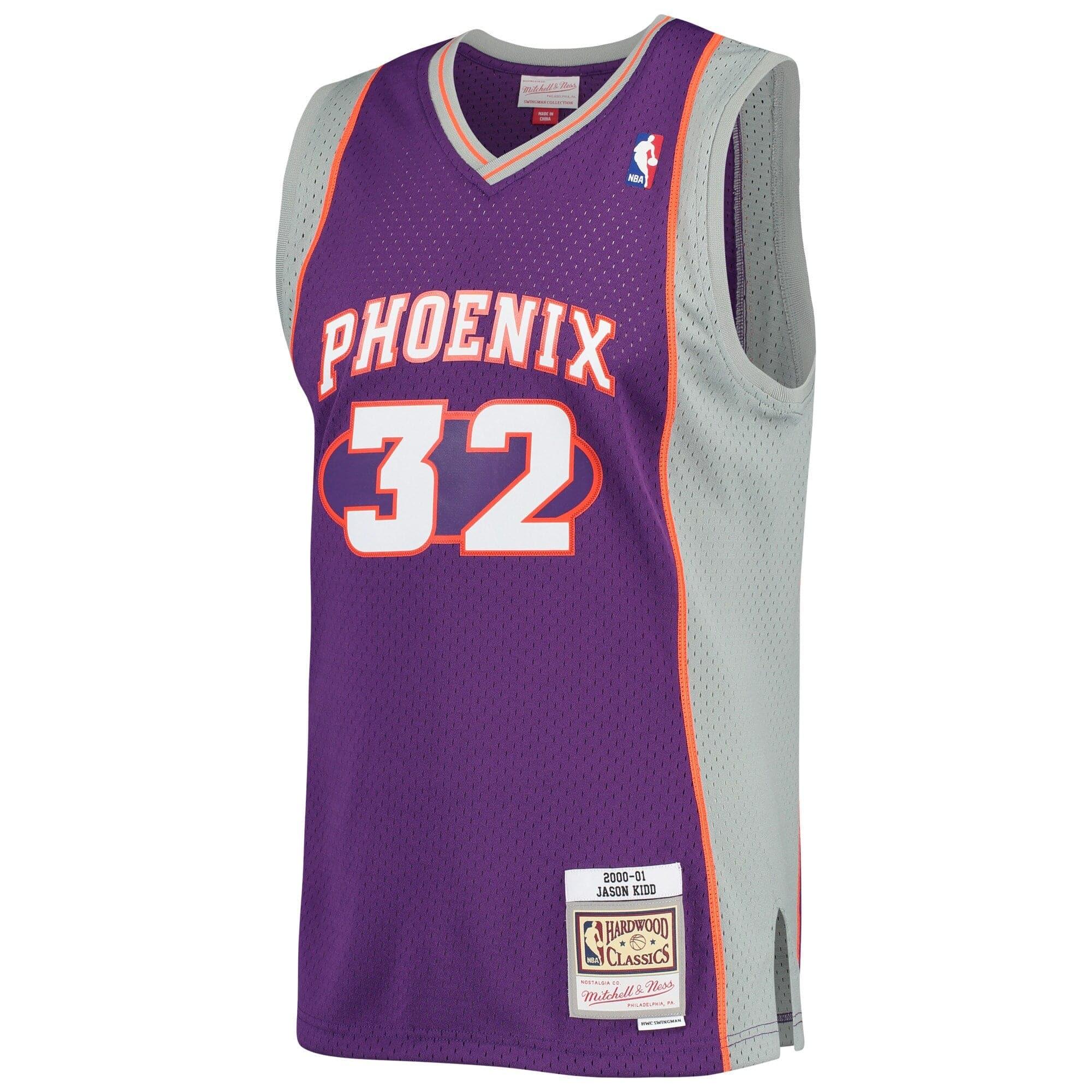 Mitchell And Ness Jerseys Phoenix Suns Jason Kidd Mitchell & Ness NBA 00-01 Road Swingman Jersey - Purple