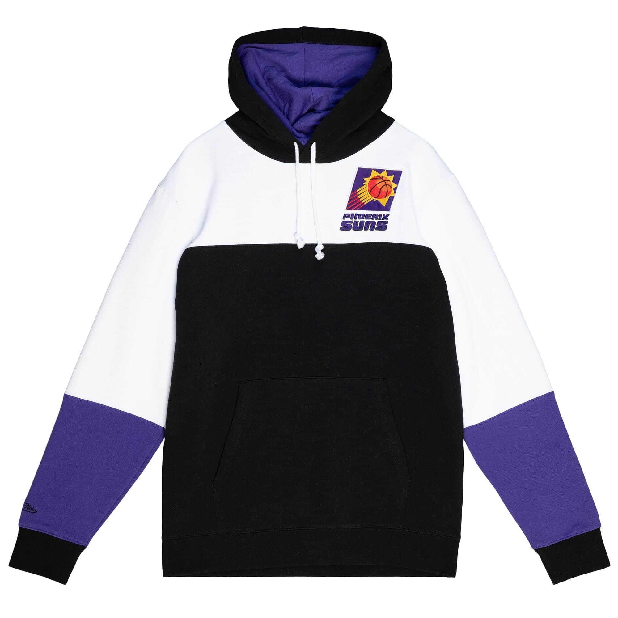 Mitchell And Ness Jumpers Phoenix Suns Mitchell & Ness NBA Fusion Fleece 2.0 Hoodie Jumper - Black
