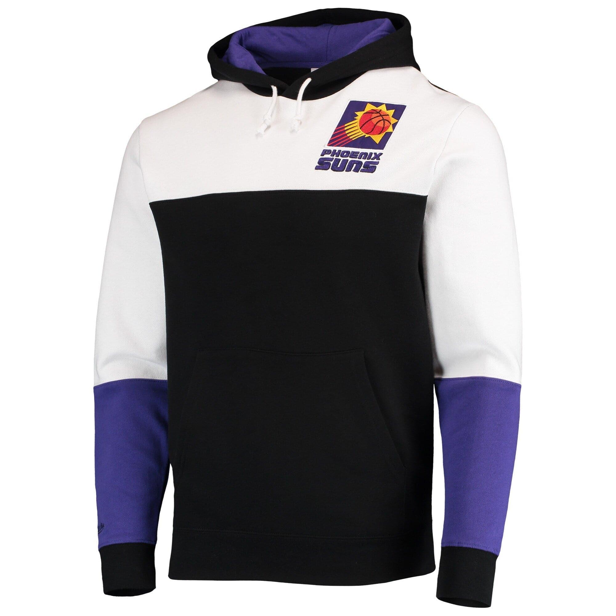 Mitchell And Ness Jumpers Phoenix Suns Mitchell & Ness NBA Fusion Fleece 2.0 Hoodie Jumper - Black