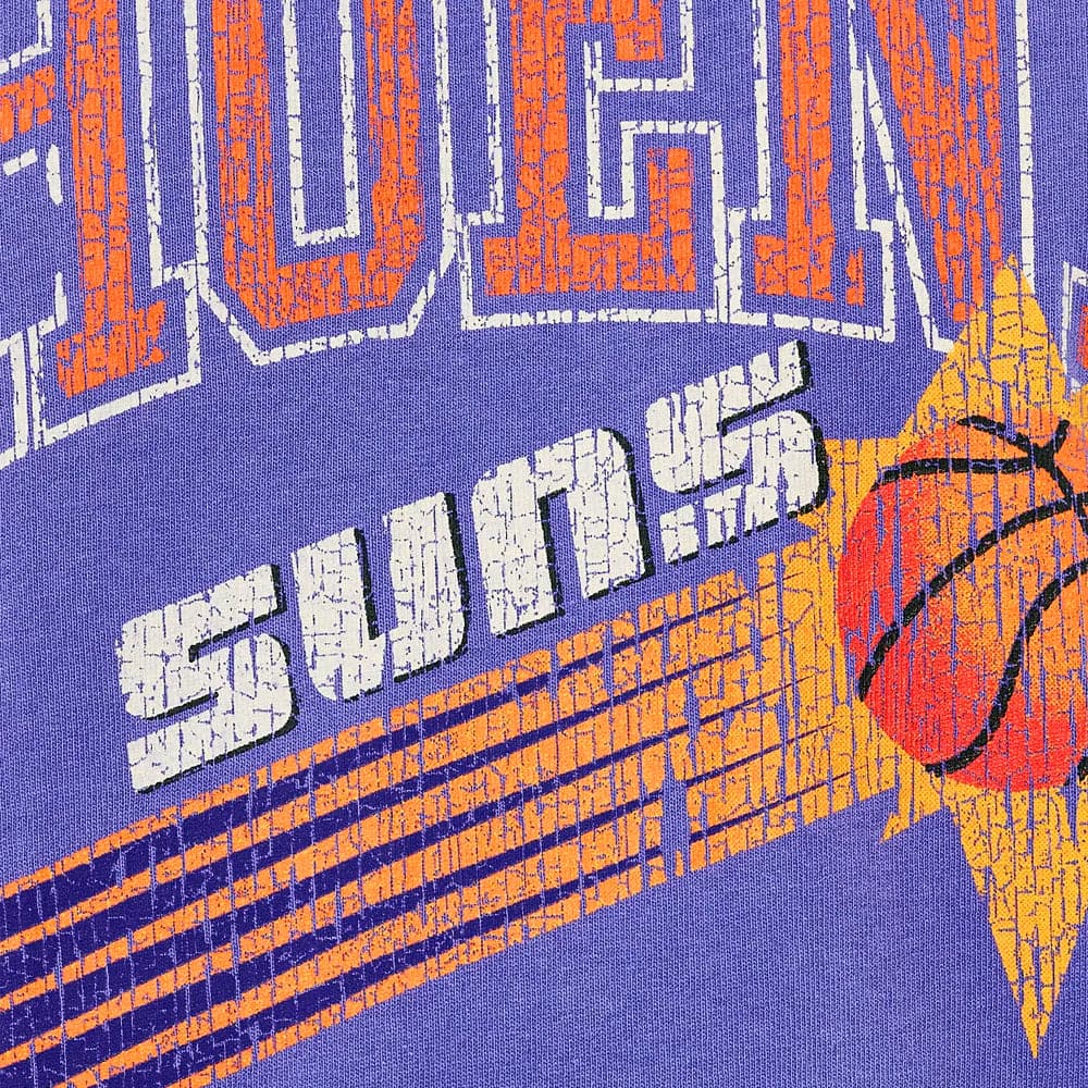 Mitchell And Ness T-Shirts Phoenix Suns Mitchell & Ness NBA HWC Ivy Arch Vintage T-Shirt - Faded Purple