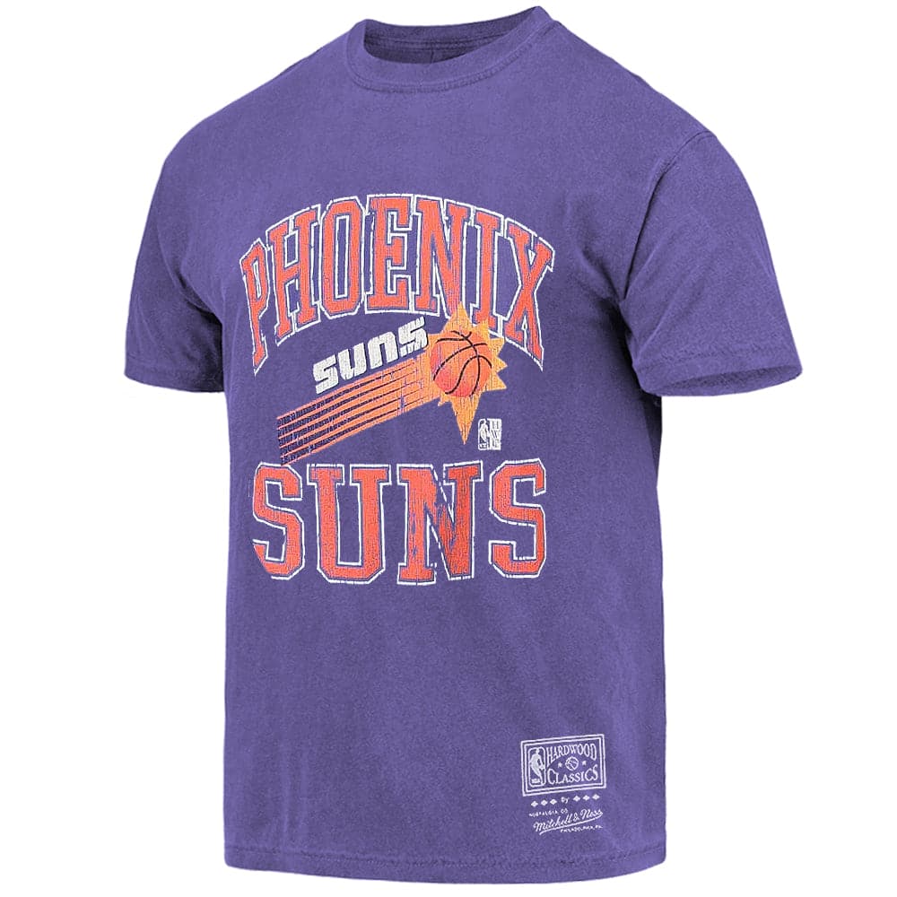 Mitchell And Ness T-Shirts Phoenix Suns Mitchell & Ness NBA HWC Ivy Arch Vintage T-Shirt - Faded Purple