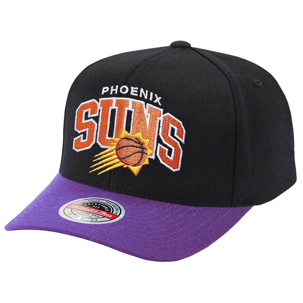 Mitchell And Ness Caps Phoenix Suns Mitchell & Ness NBA HWC Team Arch Pro Crown Snapback Hat - Black