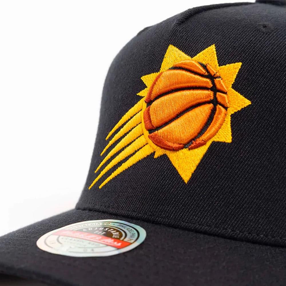 Mitchell And Ness Caps Phoenix Suns Mitchell & Ness NBA Team Classic Red Snapback Hat - Black