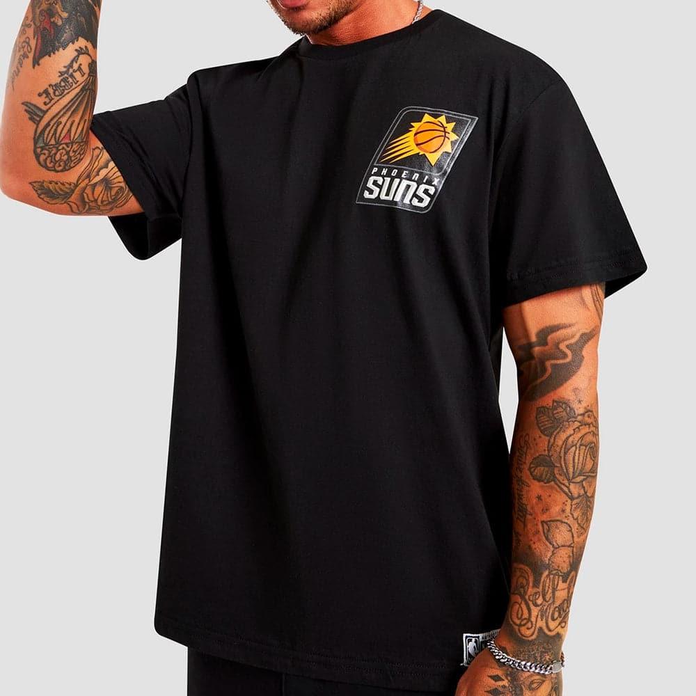 NBA Essentials T-Shirts Phoenix Suns NBA Essentials Team Logo Repeat T-Shirt - Black