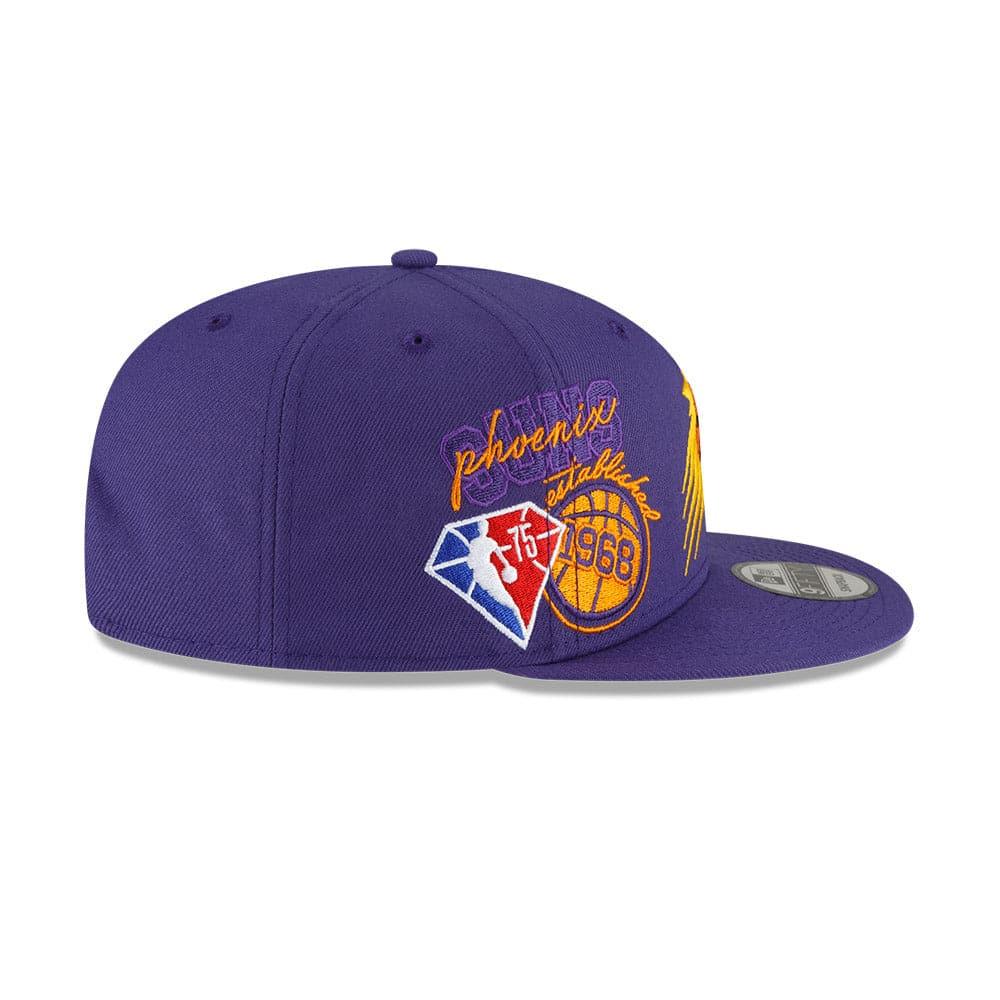 New Era Caps Phoenix Suns New Era NBA 21-22 Back Half 9FIFTY Snapback Hat - Purple