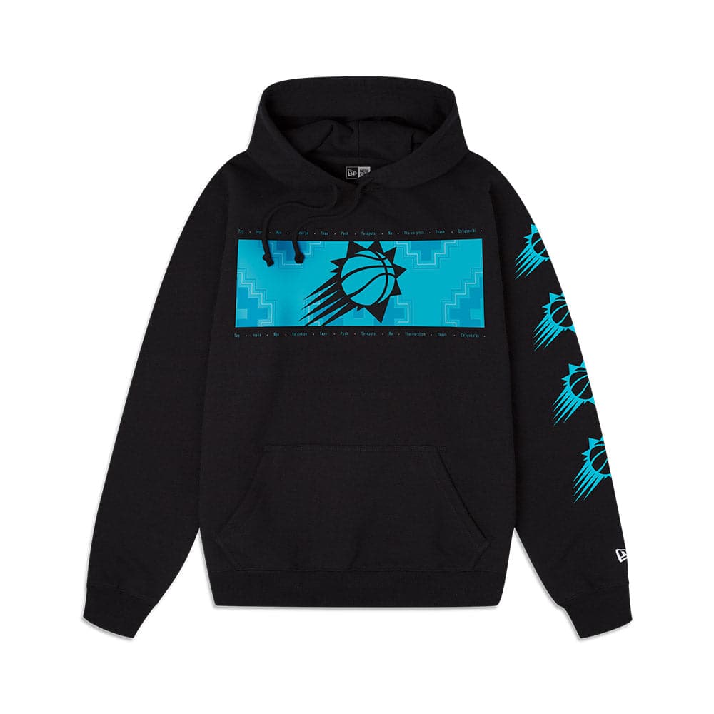 New Era Jumpers Phoenix Suns New Era NBA 22-23 City Edition Hoodie Jumper - Black