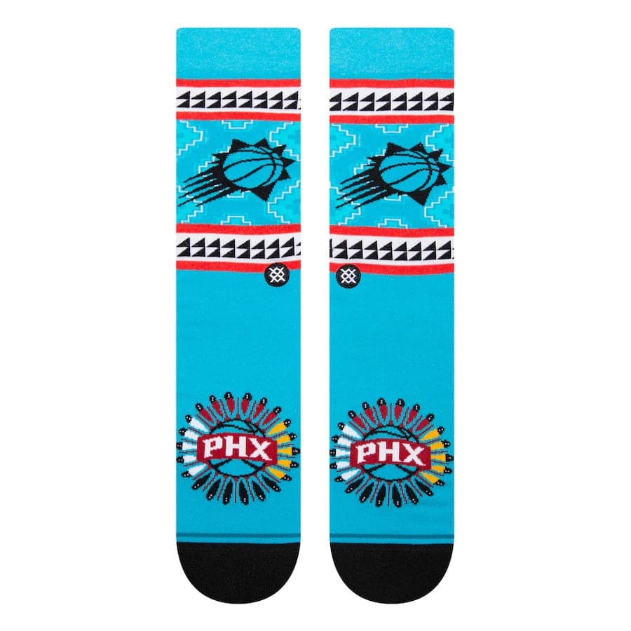 Stance Socks Large (9-12 US) Phoenix Suns Stance NBA 22-23 City Edition Crew Socks - Teal