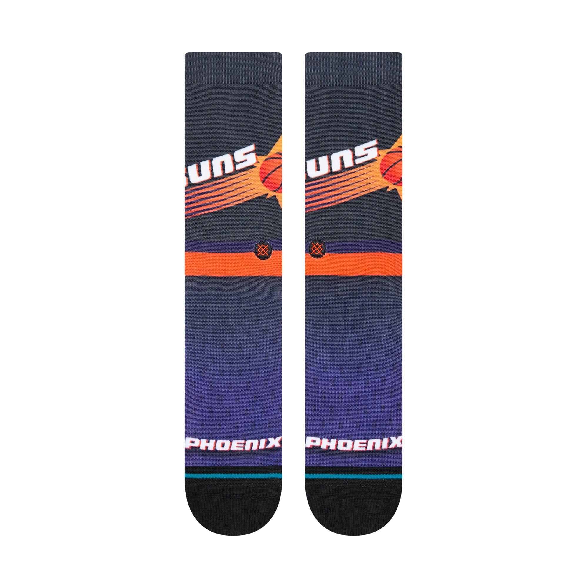 Stance Socks Large (9-12 US) Phoenix Suns Stance NBA HWC Logo Fader Crew Socks - Black