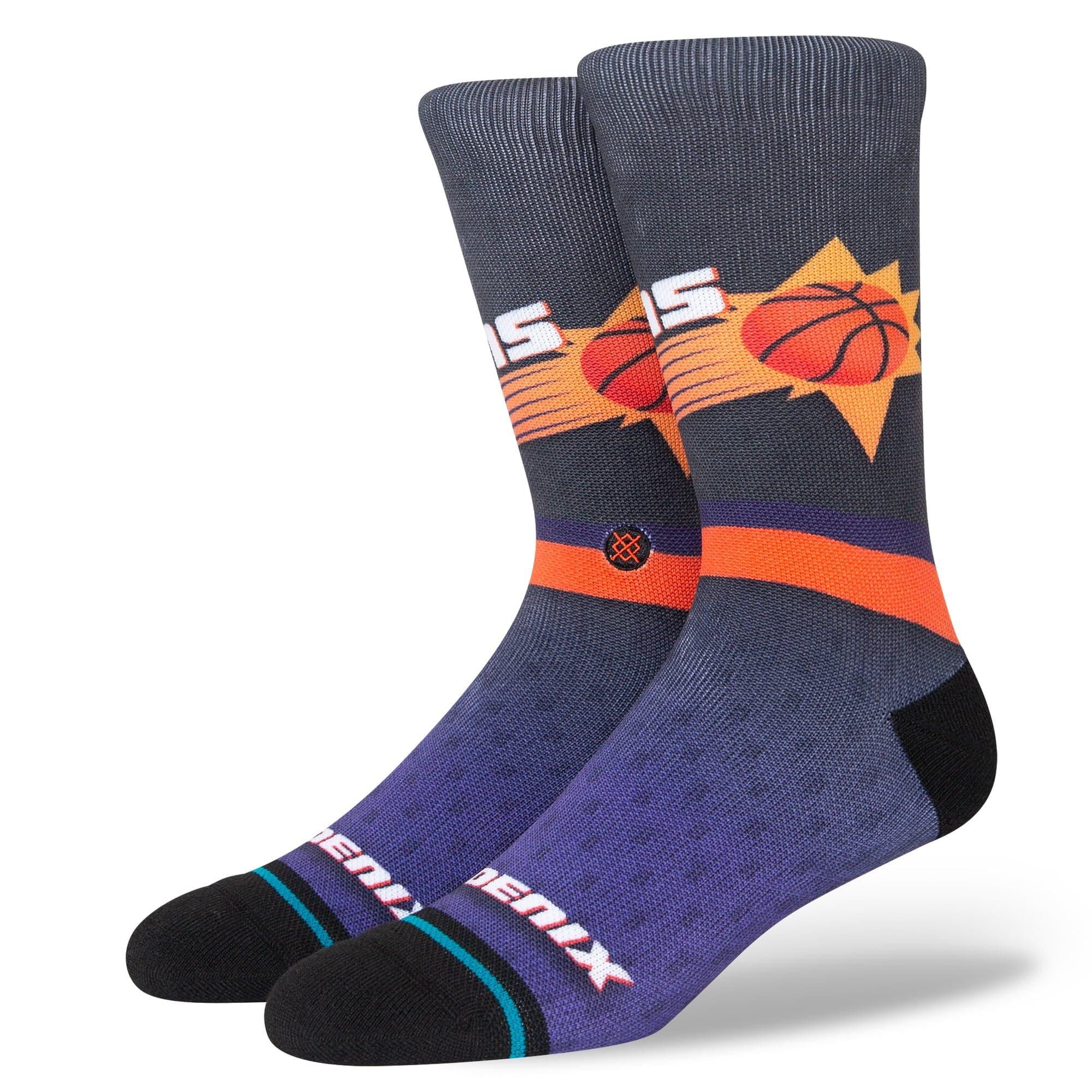 Stance Socks Large (9-12 US) Phoenix Suns Stance NBA HWC Logo Fader Crew Socks - Black