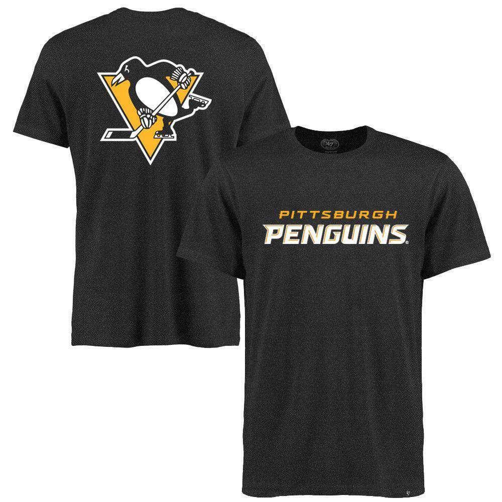 47 Brand T-Shirts S Pittsburgh Penguins '47 NHL MVP Club T-Shirt - Charcoal Marle